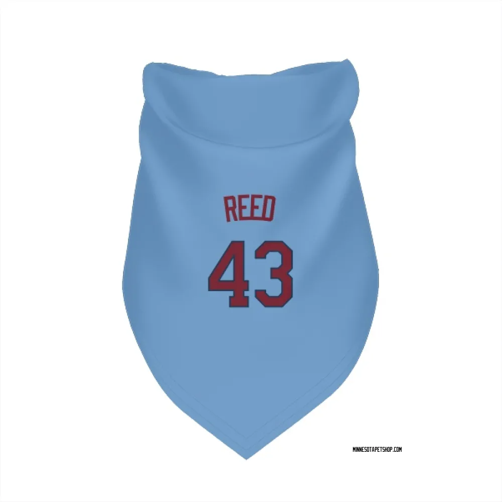 Minnesota Twins Addison Reed Light Blue Pet Bandana for Dog & Cat