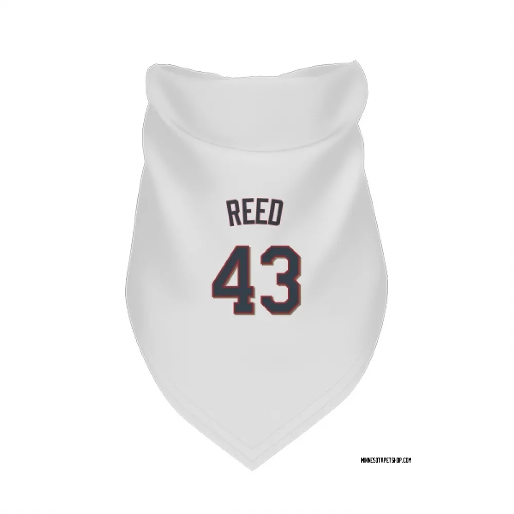 Minnesota Twins Addison Reed White Pet Bandana for Dog & Cat