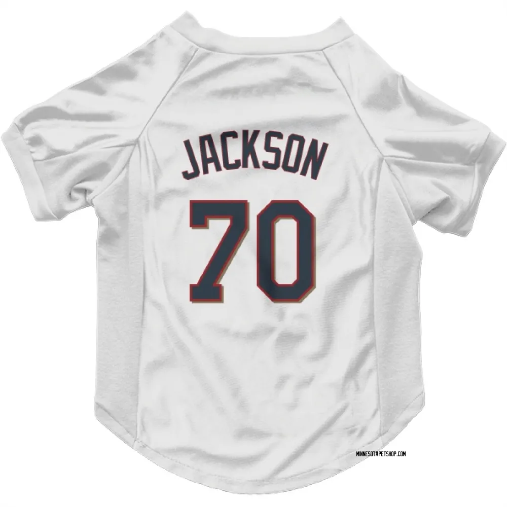 Minnesota Twins Alex Jackson White Pet Jersey for Dog & Cat