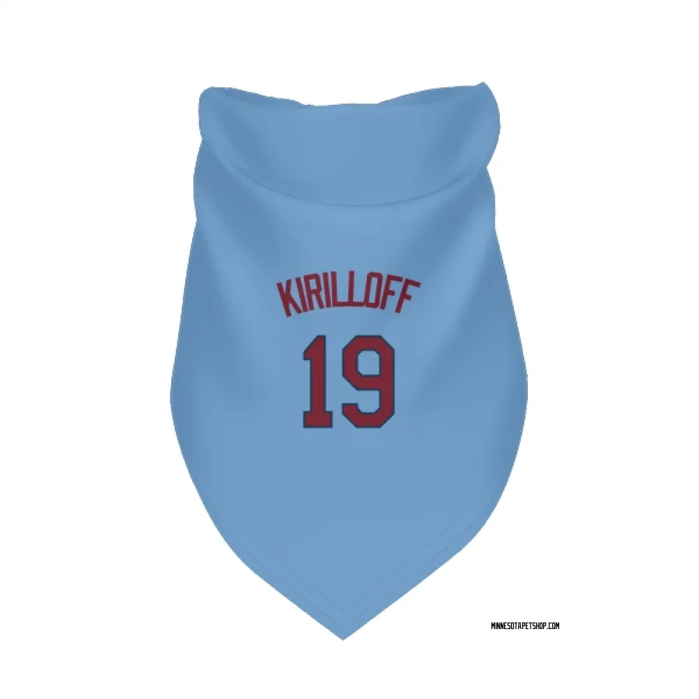Minnesota Twins Alex Kirilloff Light Blue Pet Bandana for Dog & Cat
