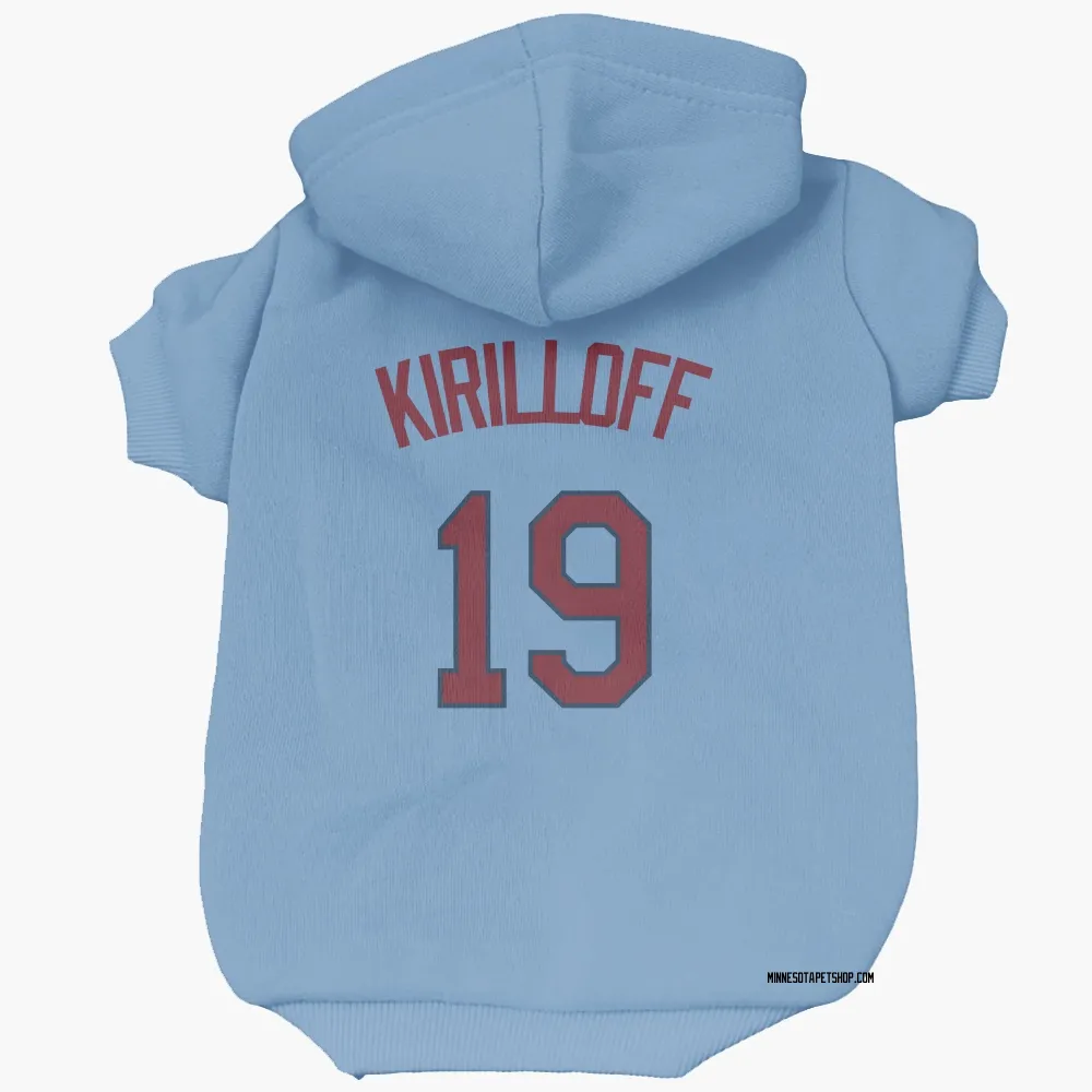 Minnesota Twins Alex Kirilloff Light Blue Pet Hoodie for Dog & Cat