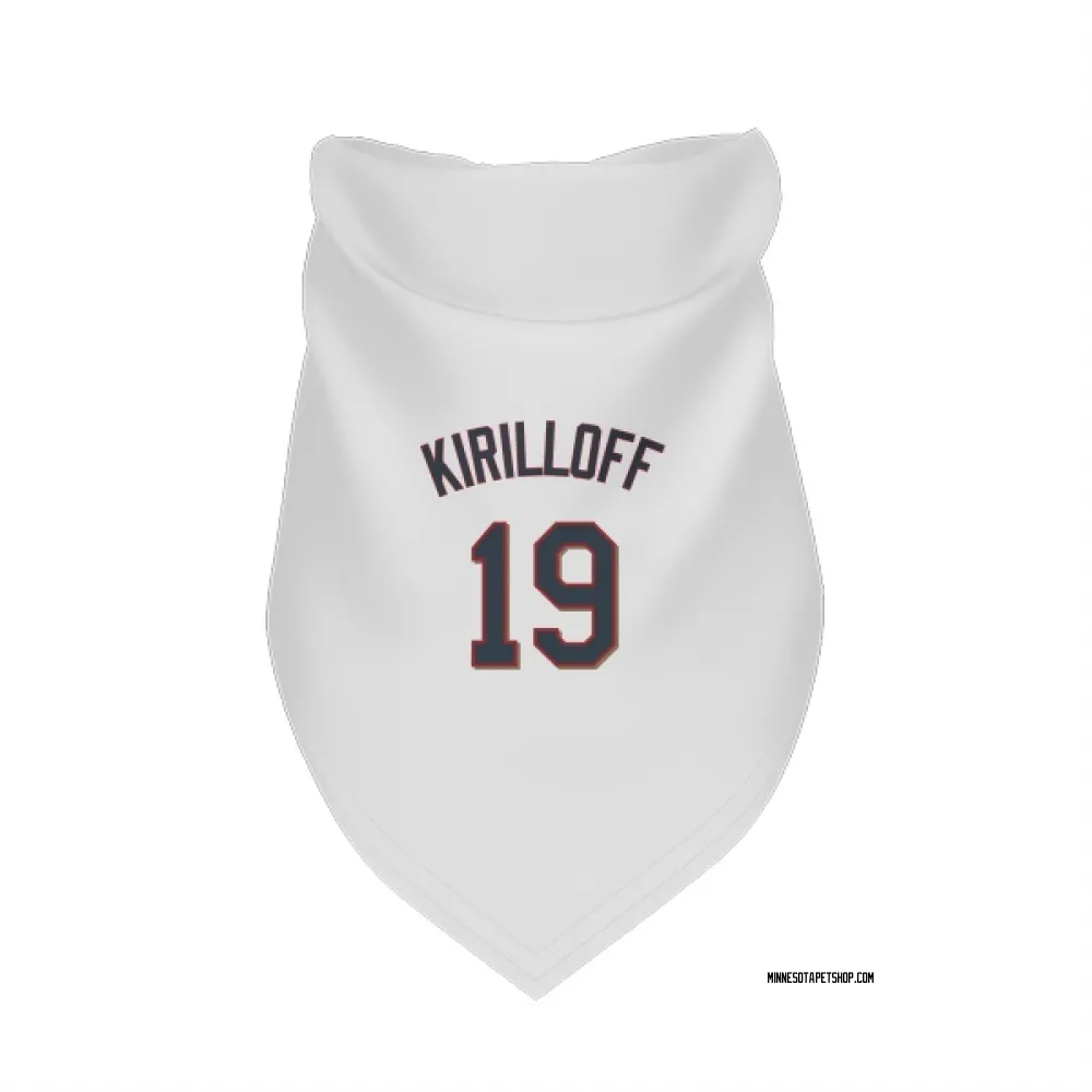 Minnesota Twins Alex Kirilloff White Pet Bandana for Dog & Cat