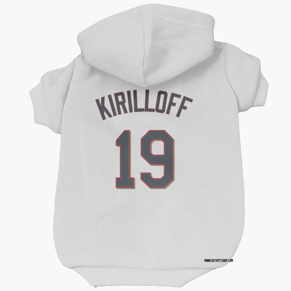 Minnesota Twins Alex Kirilloff White Pet Hoodie for Dog & Cat
