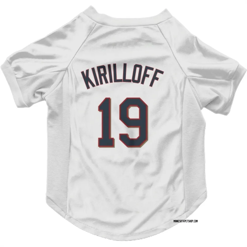 Minnesota Twins Alex Kirilloff White Pet Jersey for Dog & Cat