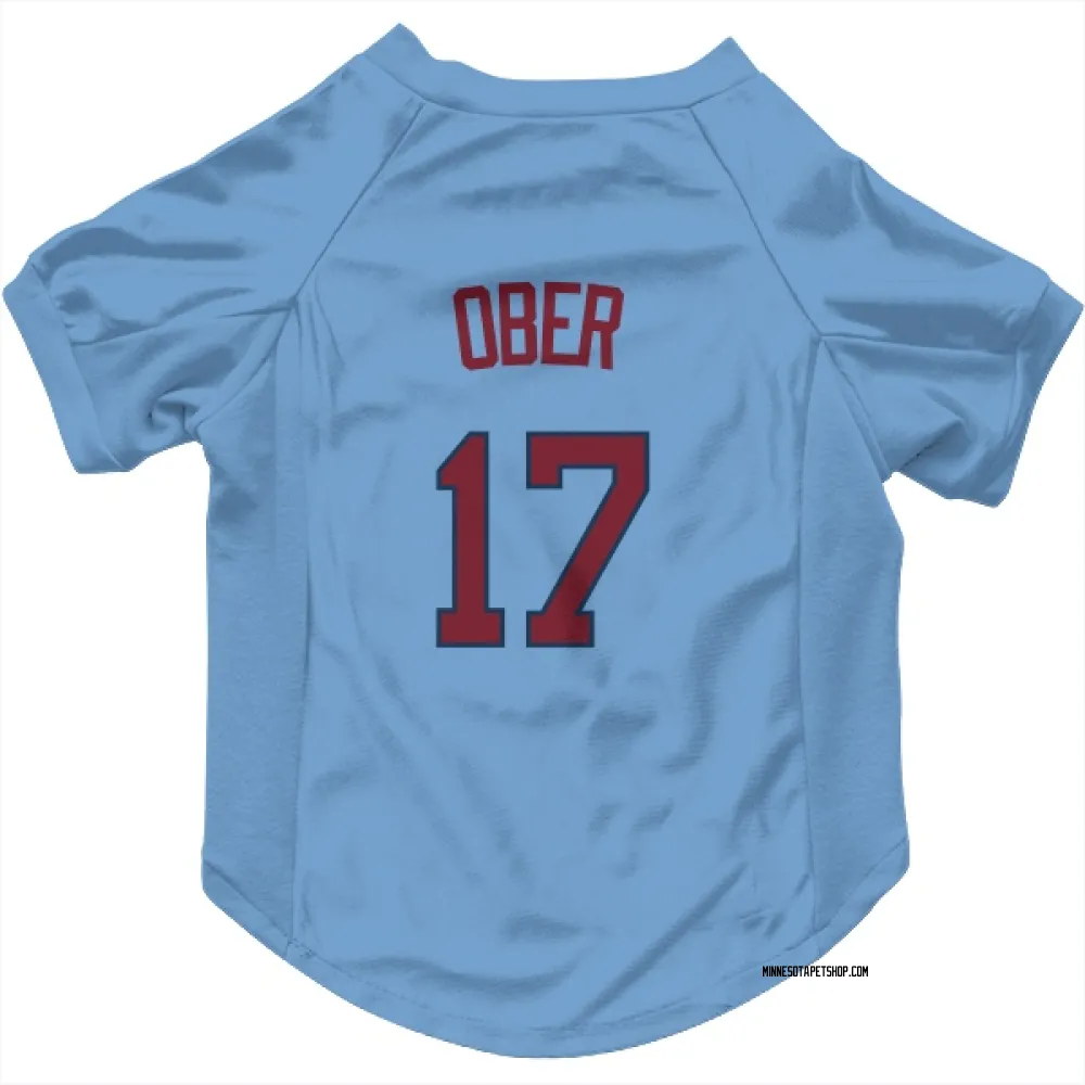Minnesota Twins Bailey Ober Light Blue Pet Jersey for Dog & Cat