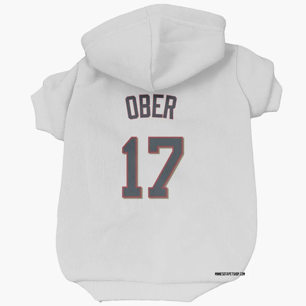 Minnesota Twins Bailey Ober White Pet Hoodie for Dog & Cat