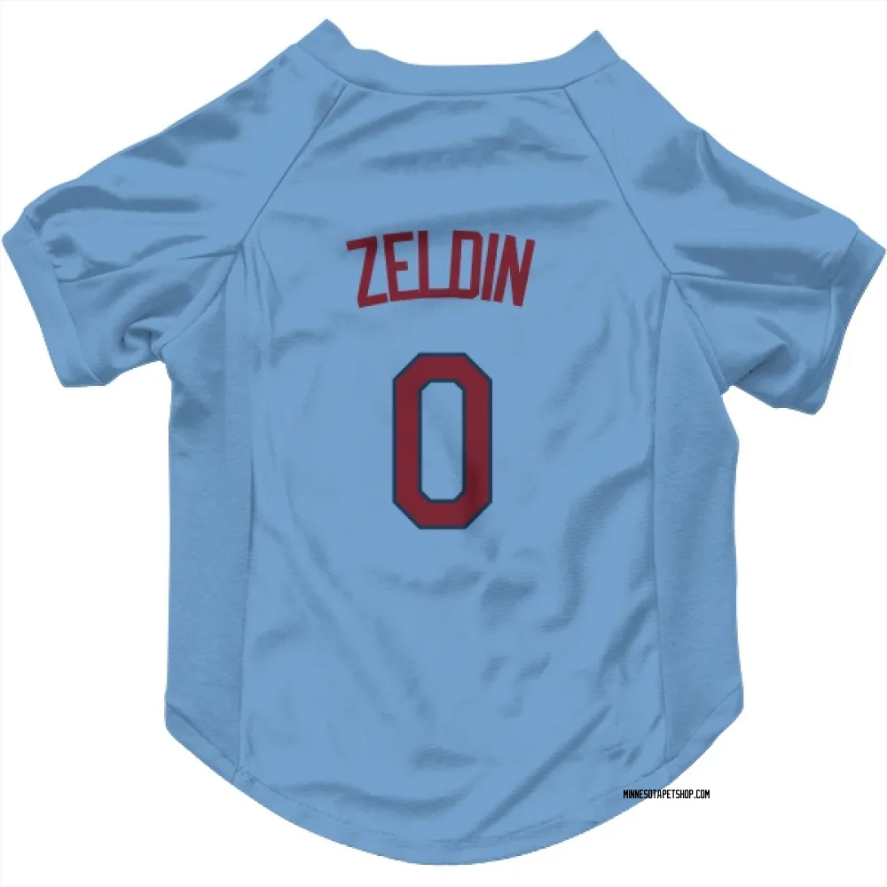 Minnesota Twins Brian Zeldin Light Blue Pet Jersey for Dog & Cat