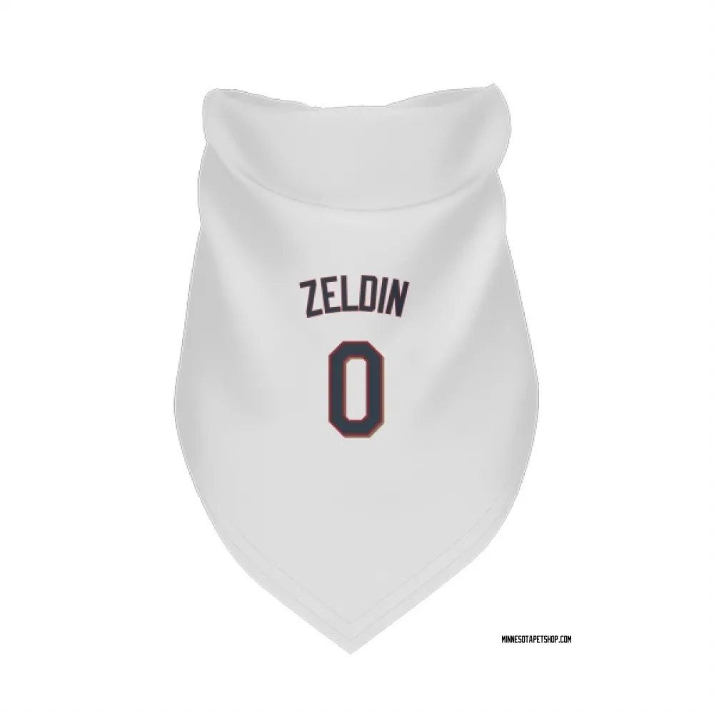 Minnesota Twins Brian Zeldin White Pet Bandana for Dog & Cat