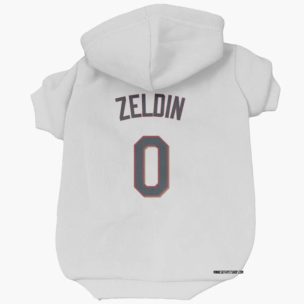 Minnesota Twins Brian Zeldin White Pet Hoodie for Dog & Cat