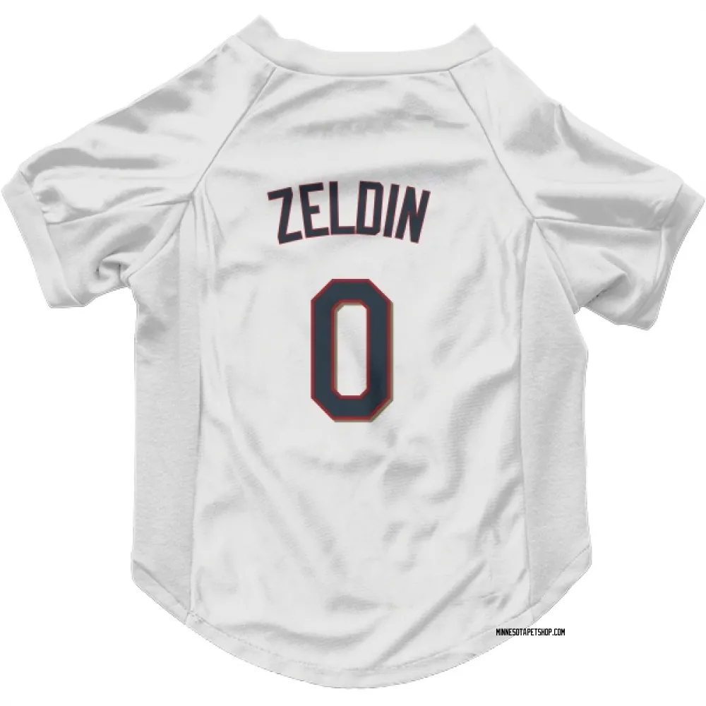 Minnesota Twins Brian Zeldin White Pet Jersey for Dog & Cat