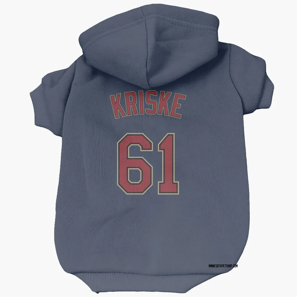 Minnesota Twins Brooks Kriske Navy Pet Hoodie for Dog & Cat