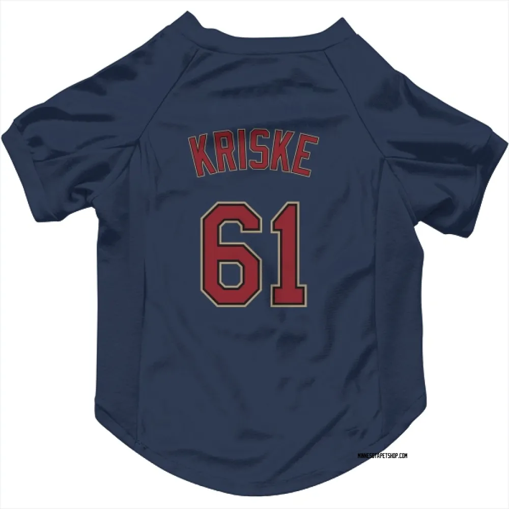 Minnesota Twins Brooks Kriske Navy Pet Jersey for Dog & Cat