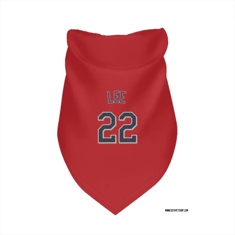 Minnesota Twins Brooks Lee Red Pet Bandana for Dog & Cat
