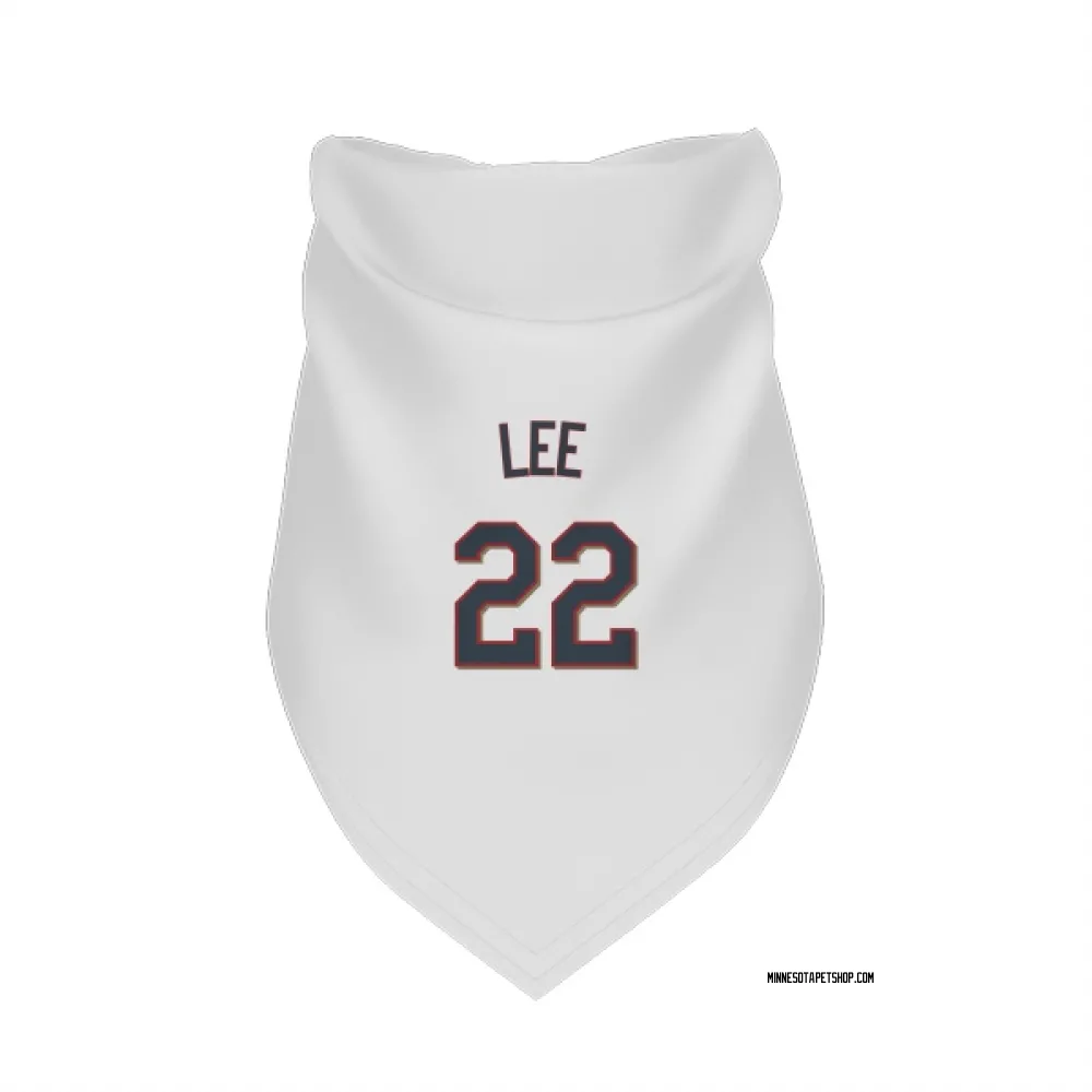 Minnesota Twins Brooks Lee White Pet Bandana for Dog & Cat