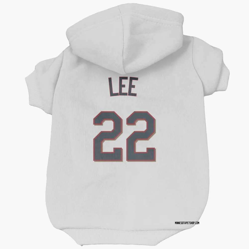 Minnesota Twins Brooks Lee White Pet Hoodie for Dog & Cat