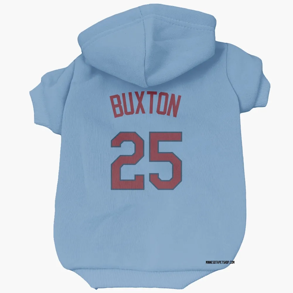 Minnesota Twins Byron Buxton Light Blue Pet Hoodie for Dog & Cat