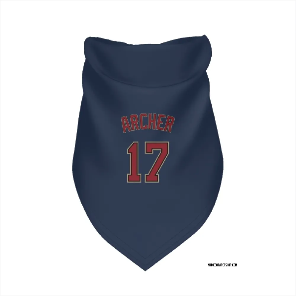 Minnesota Twins Chris Archer Navy Pet Bandana for Dog & Cat