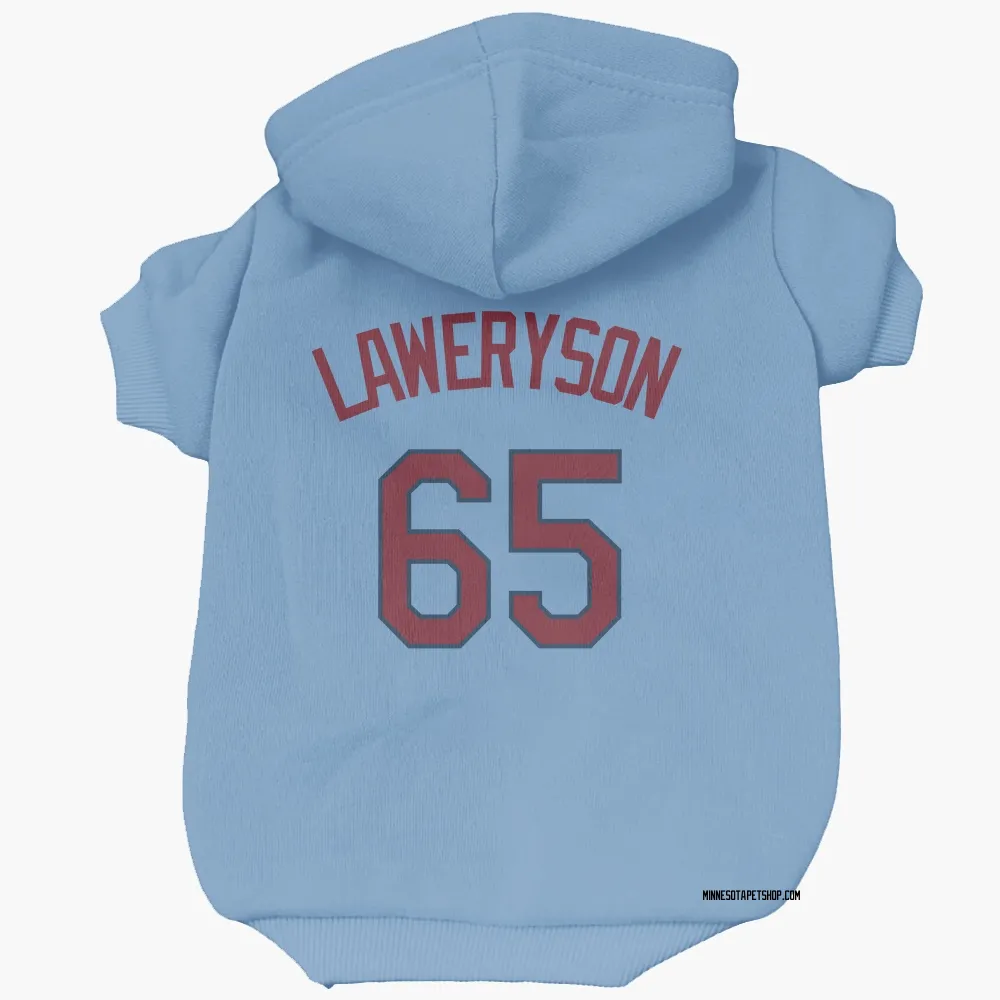 Minnesota Twins Cody Laweryson Light Blue Pet Hoodie for Dog & Cat