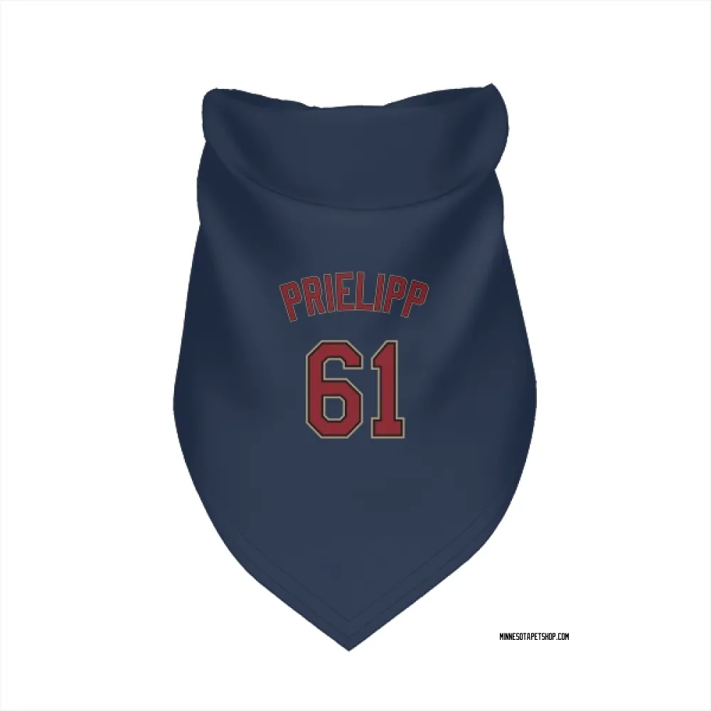 Minnesota Twins Connor Prielipp Navy Pet Bandana for Dog & Cat