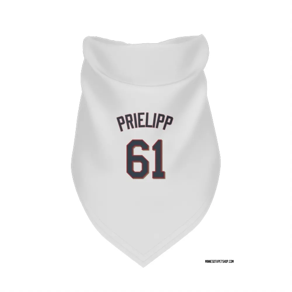 Minnesota Twins Connor Prielipp White Pet Bandana for Dog & Cat