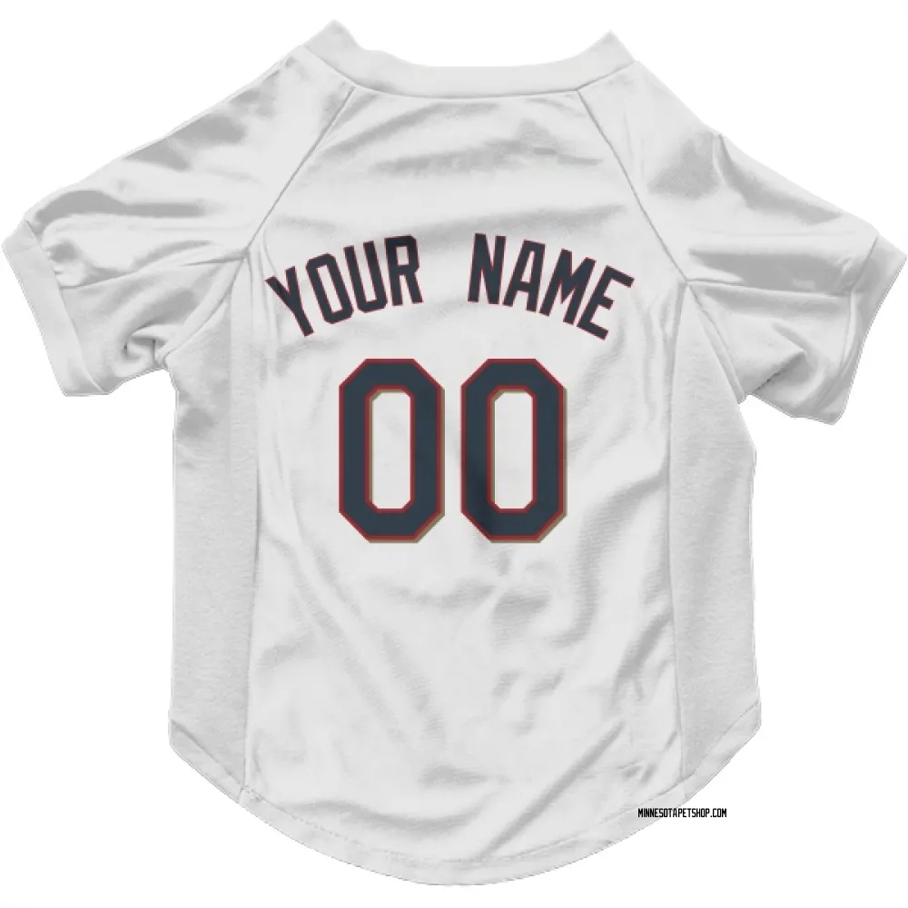 Minnesota Twins Custom White Pet Jersey for Dog & Cat