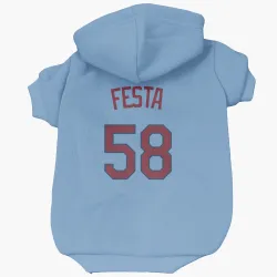 Minnesota Twins David Festa Light Blue Pet Hoodie for Dog & Cat