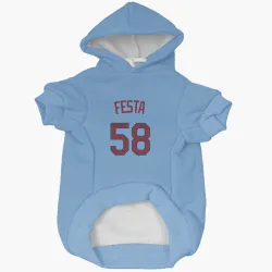 Minnesota Twins David Festa Light Blue Pet Hoodie for Dog & Cat