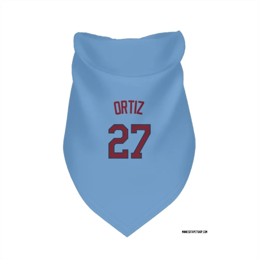Minnesota Twins David Ortiz Light Blue Pet Bandana for Dog & Cat