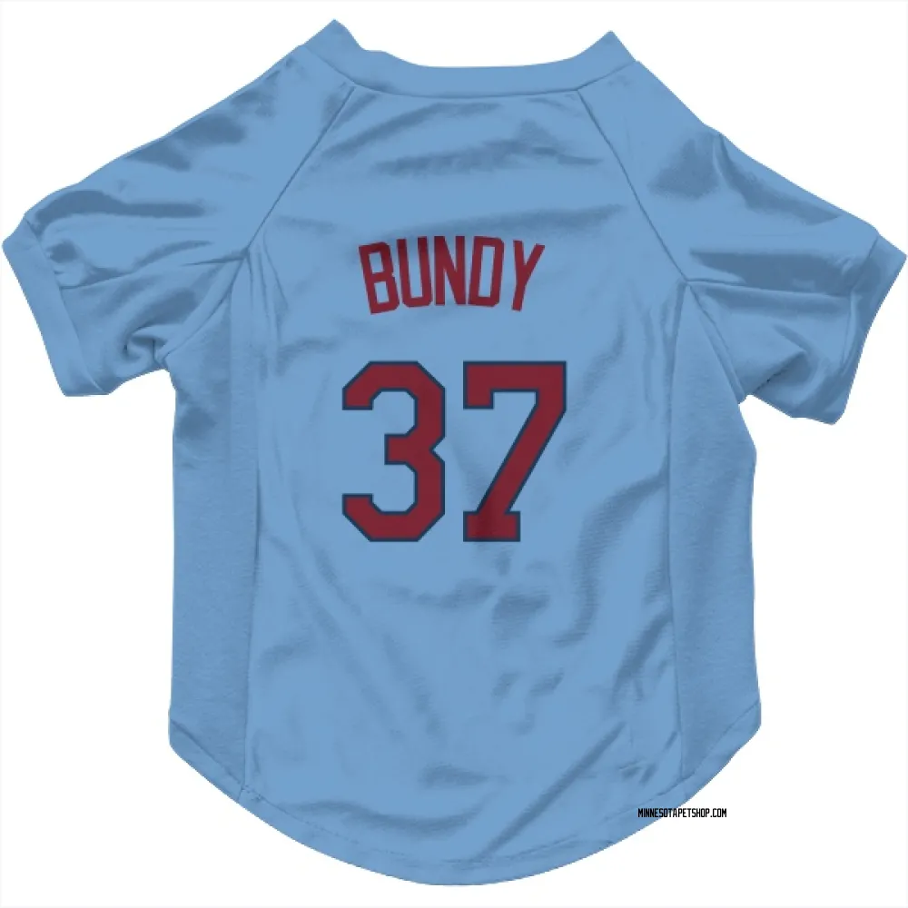 Minnesota Twins Dylan Bundy Light Blue Pet Jersey for Dog & Cat