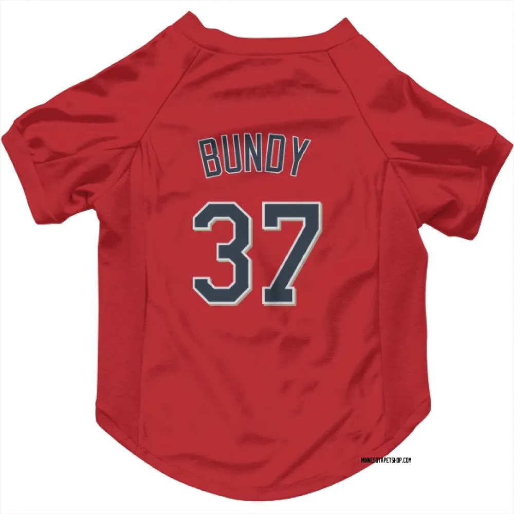 Minnesota Twins Dylan Bundy Red Pet Jersey for Dog & Cat