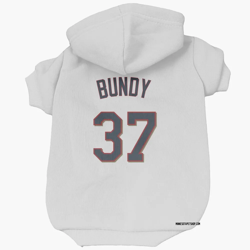Minnesota Twins Dylan Bundy White Pet Hoodie for Dog & Cat