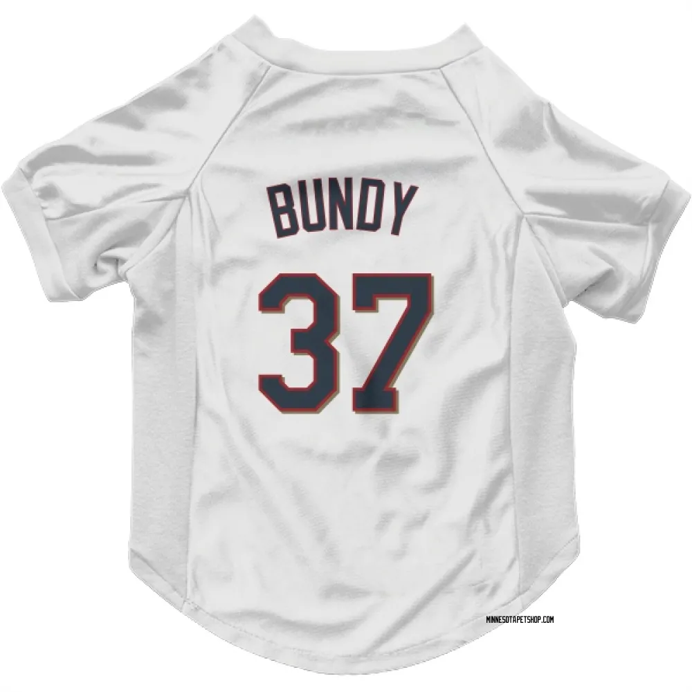 Minnesota Twins Dylan Bundy White Pet Jersey for Dog & Cat