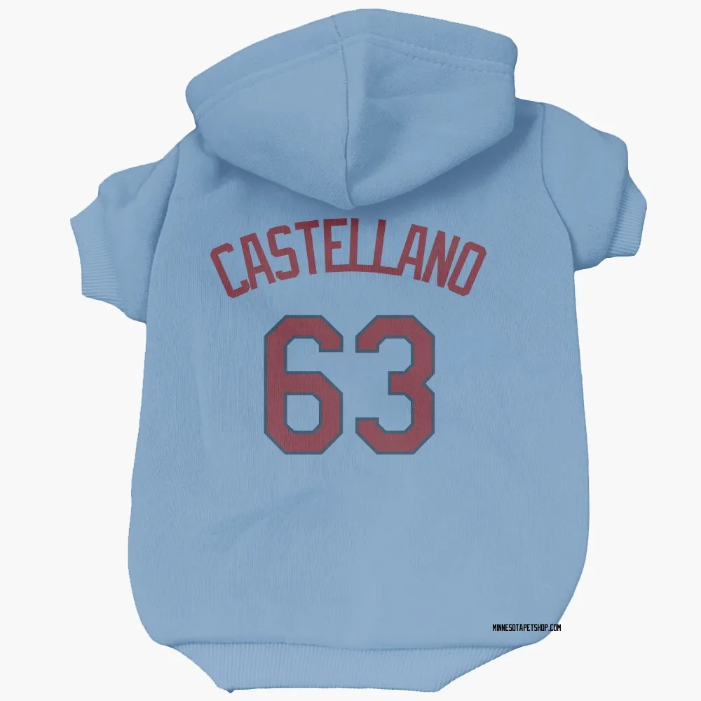 Minnesota Twins Eiberson Castellano Light Blue Pet Hoodie for Dog & Cat