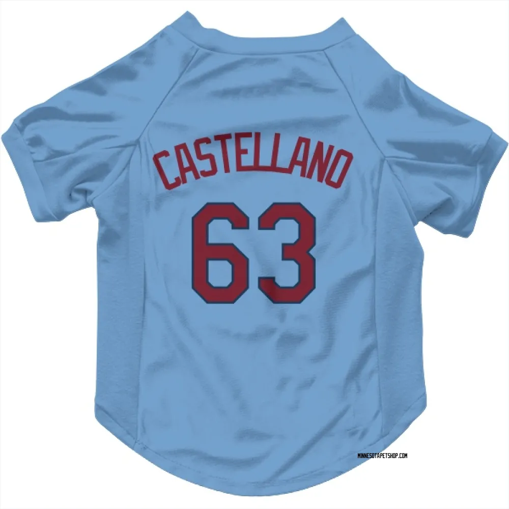 Minnesota Twins Eiberson Castellano Light Blue Pet Jersey for Dog & Cat