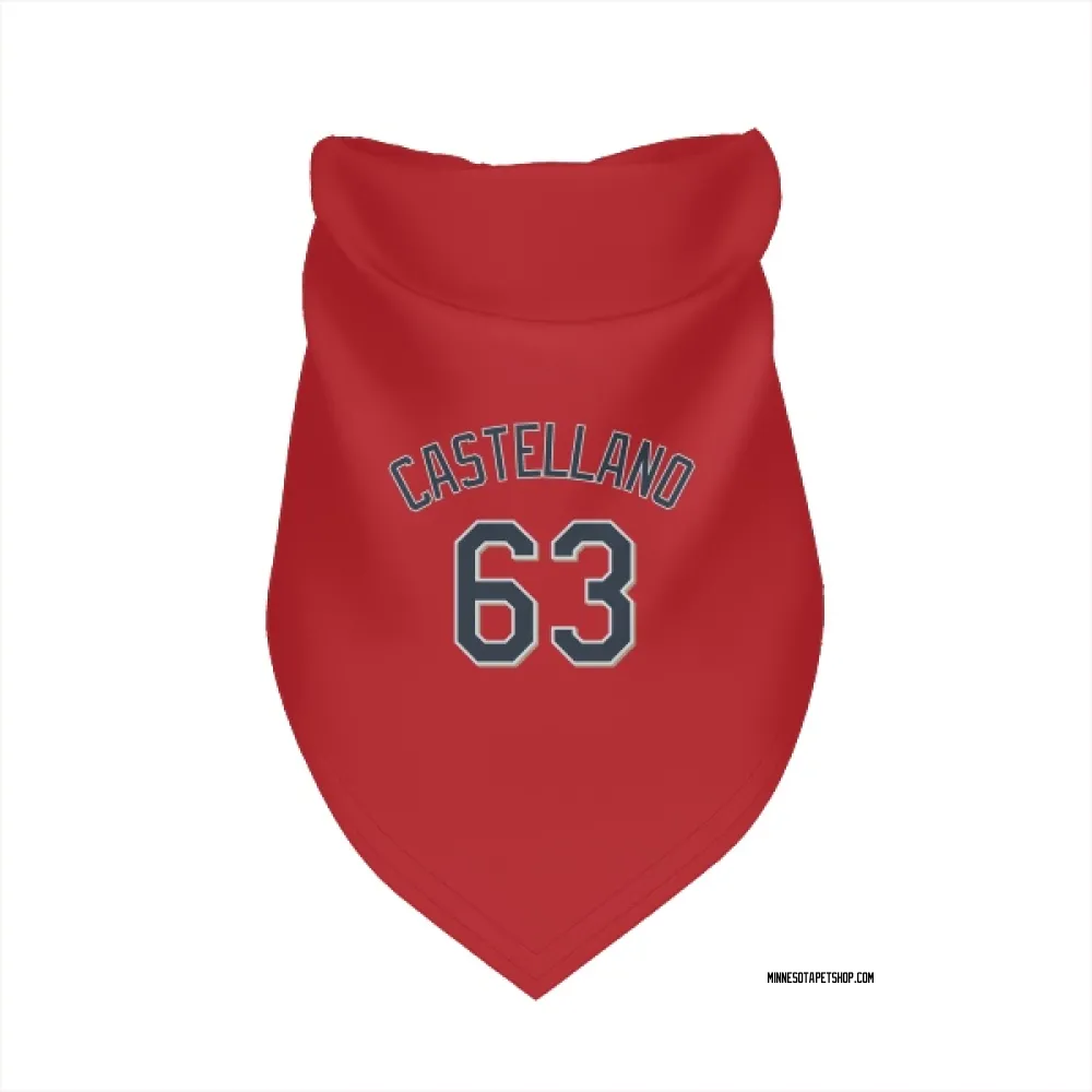 Minnesota Twins Eiberson Castellano Red Pet Bandana for Dog & Cat