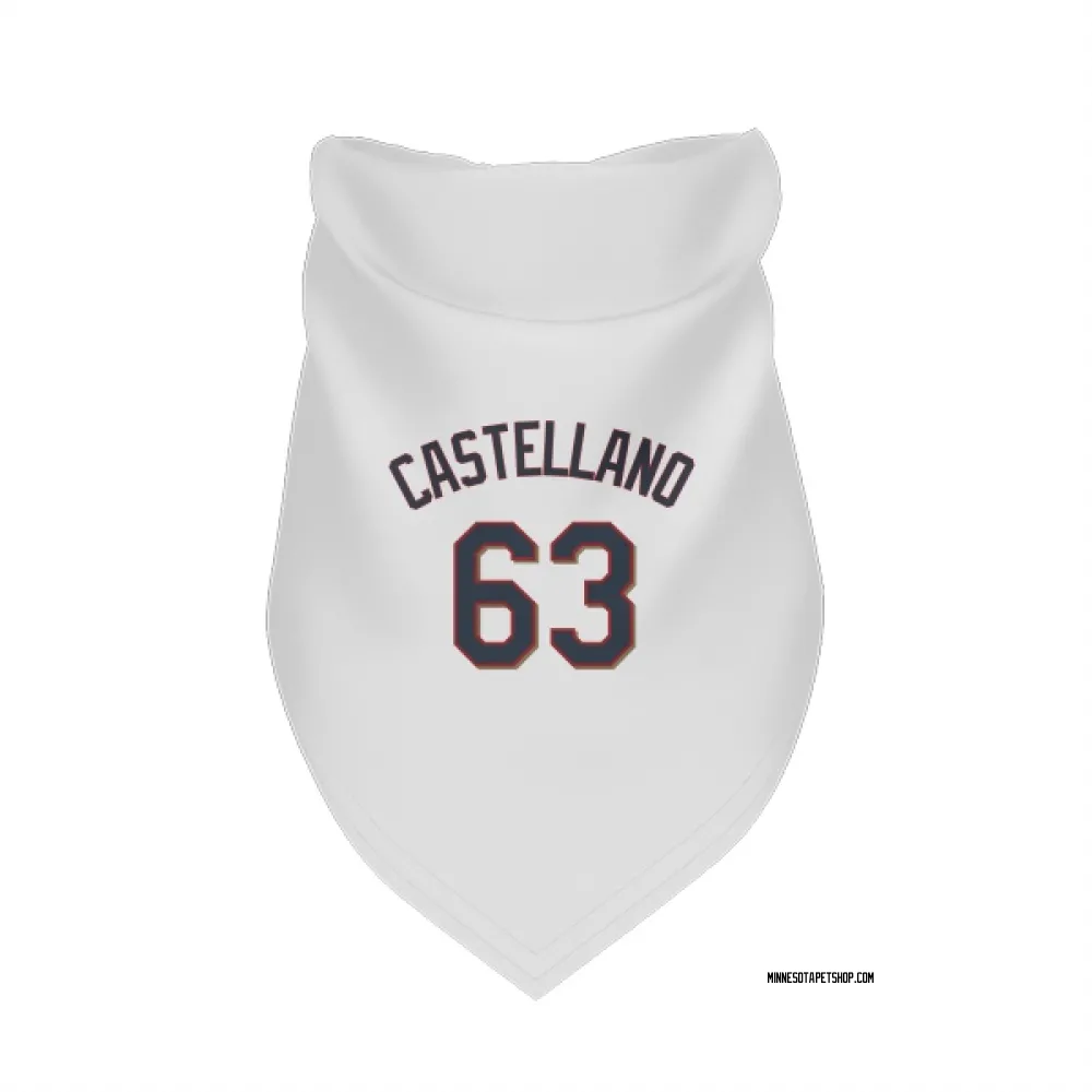 Minnesota Twins Eiberson Castellano White Pet Bandana for Dog & Cat