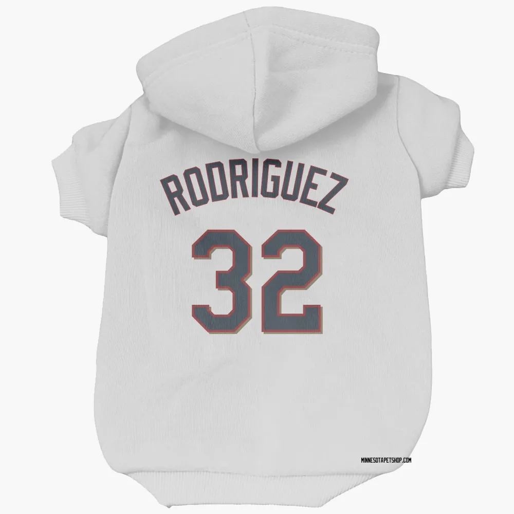 Minnesota Twins Emmanuel Rodriguez White Pet Hoodie for Dog & Cat