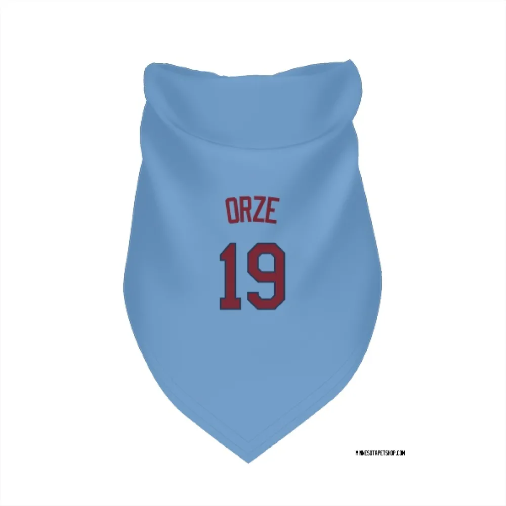 Minnesota Twins Eric Orze Light Blue Pet Bandana for Dog & Cat