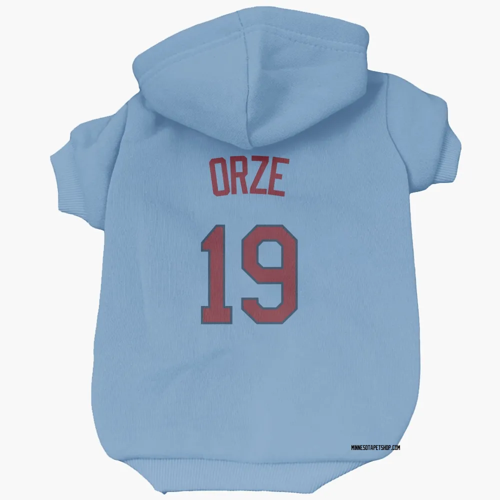 Minnesota Twins Eric Orze Light Blue Pet Hoodie for Dog & Cat