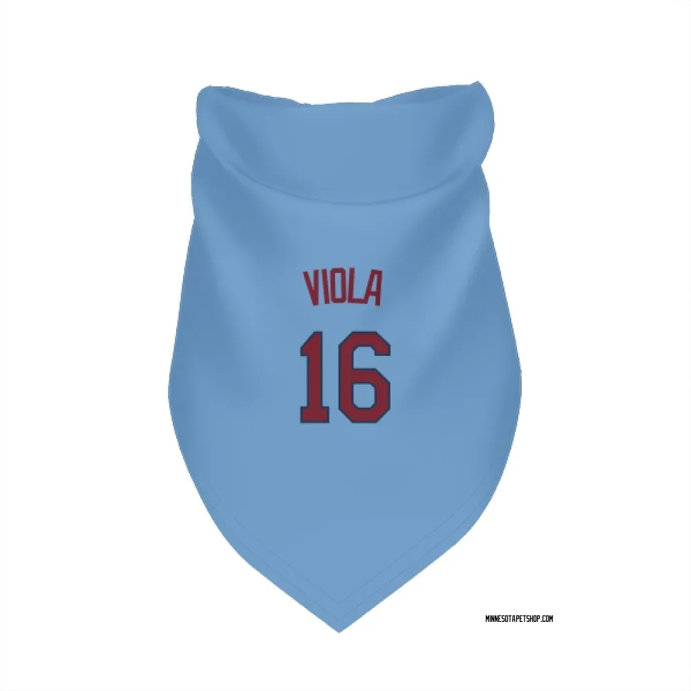 Minnesota Twins Frank Viola Light Blue Pet Bandana for Dog & Cat