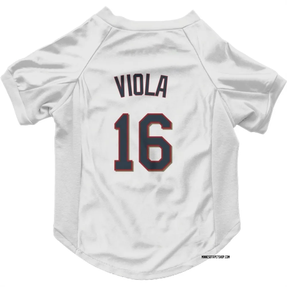 Minnesota Twins Frank Viola White Pet Jersey for Dog & Cat