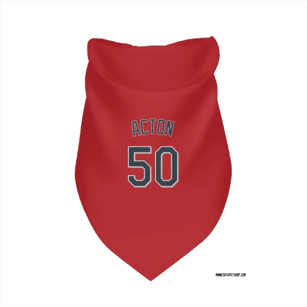 Minnesota Twins Garrett Acton Red Pet Bandana for Dog & Cat
