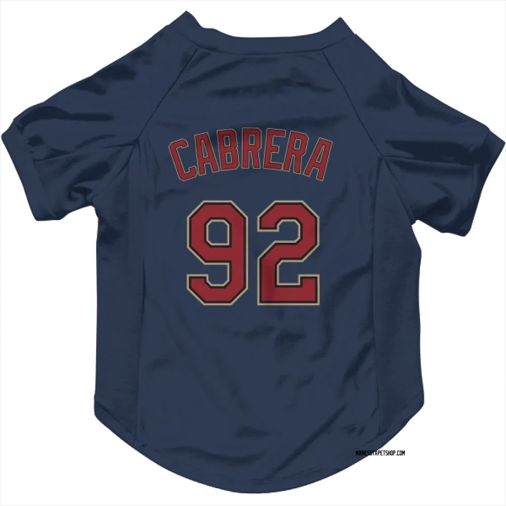 Minnesota Twins Genesis Cabrera Navy Pet Jersey for Dog & Cat
