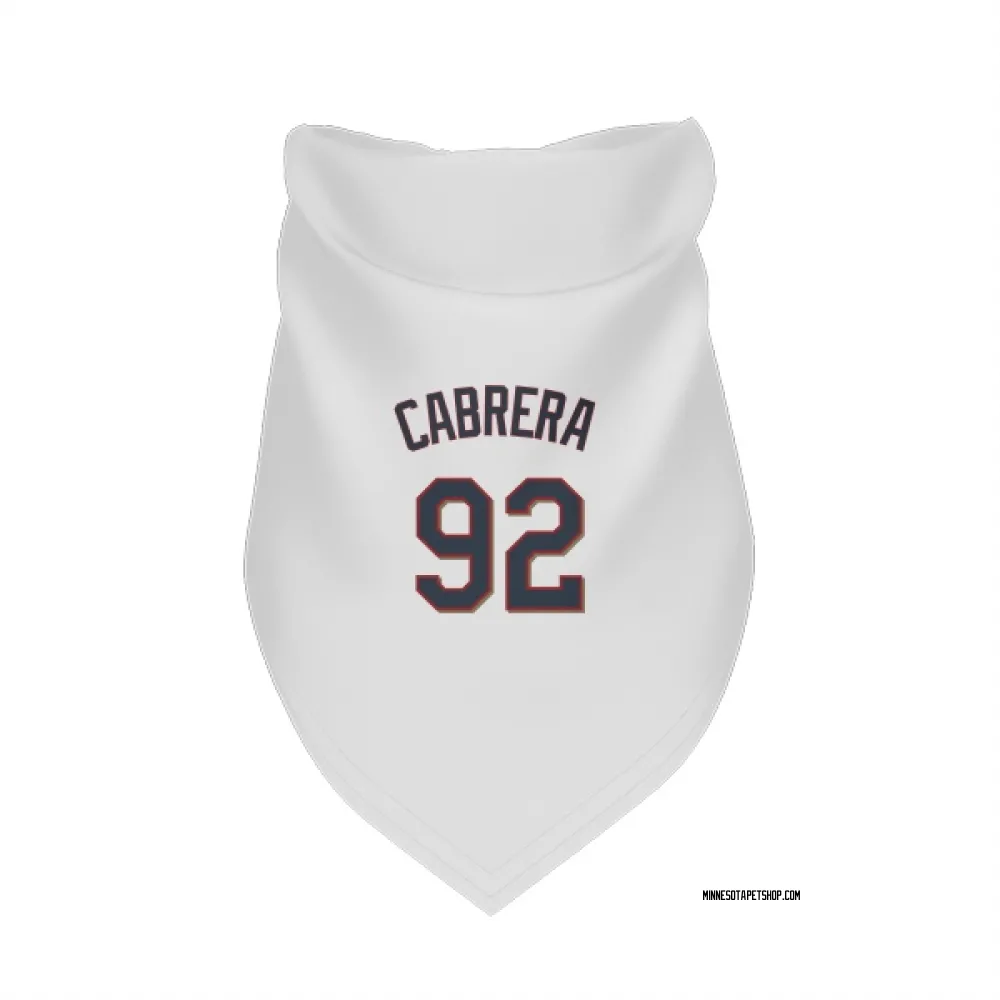 Minnesota Twins Genesis Cabrera White Pet Bandana for Dog & Cat