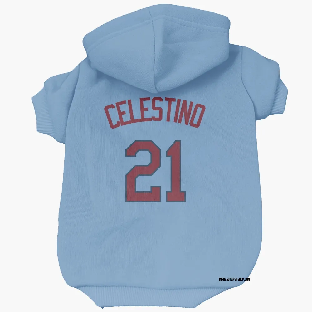 Minnesota Twins Gilberto Celestino Light Blue Pet Hoodie for Dog & Cat