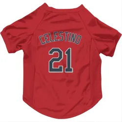 Minnesota Twins Gilberto Celestino Red Pet Jersey for Dog & Cat