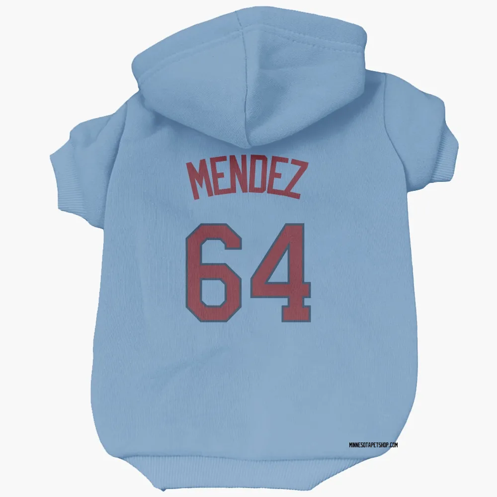 Minnesota Twins Hendry Mendez Light Blue Pet Hoodie for Dog & Cat
