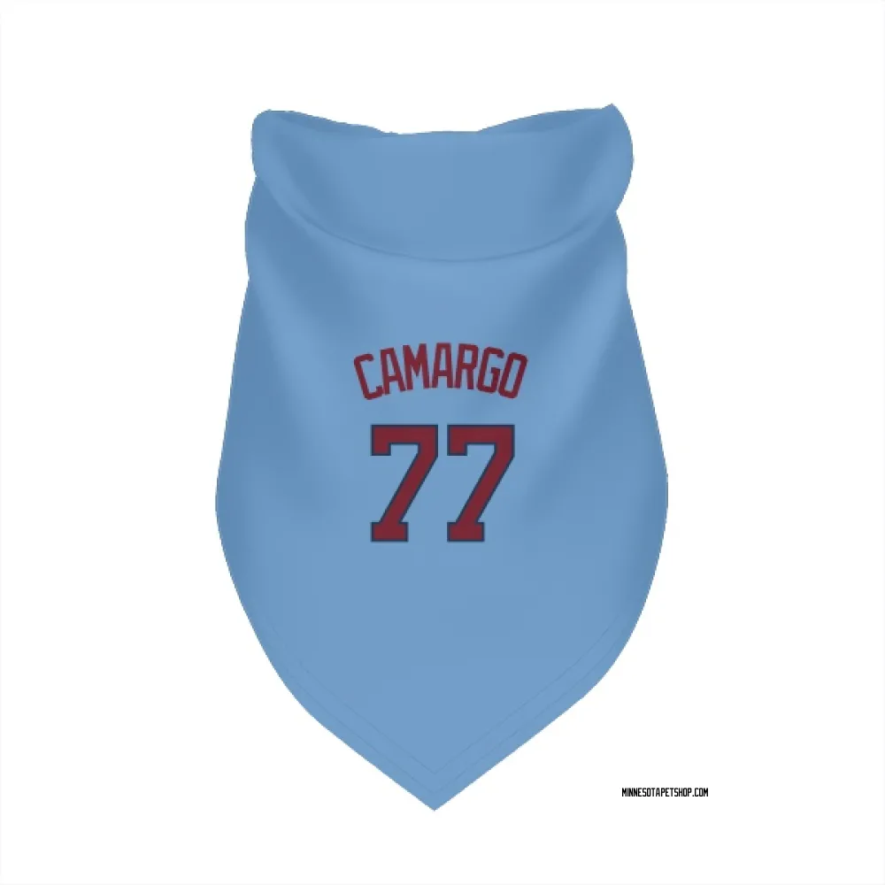 Minnesota Twins Jair Camargo Light Blue Pet Bandana for Dog & Cat