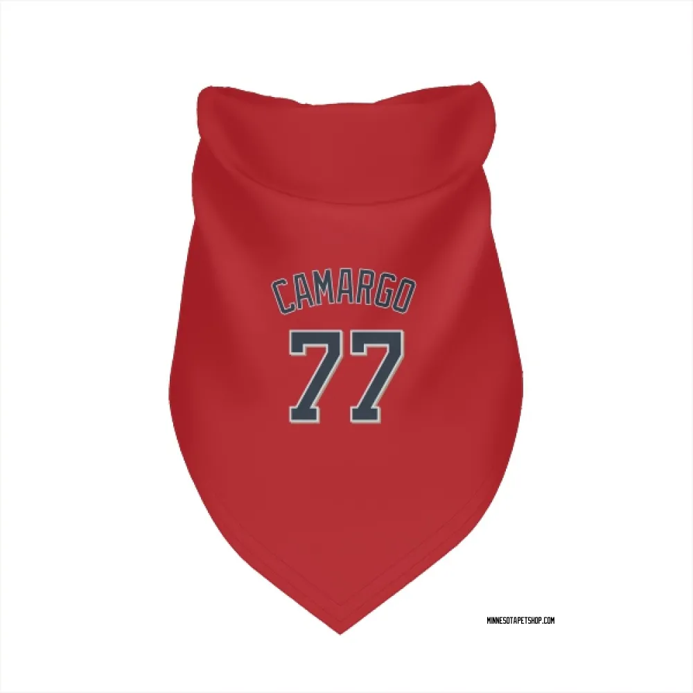 Minnesota Twins Jair Camargo Red Pet Bandana for Dog & Cat