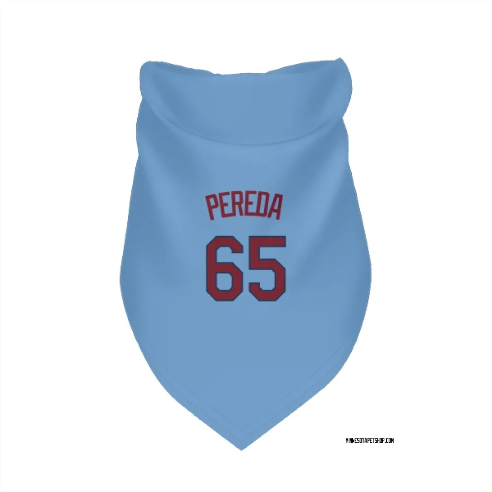 Minnesota Twins Jhonny Pereda Light Blue Pet Bandana for Dog & Cat